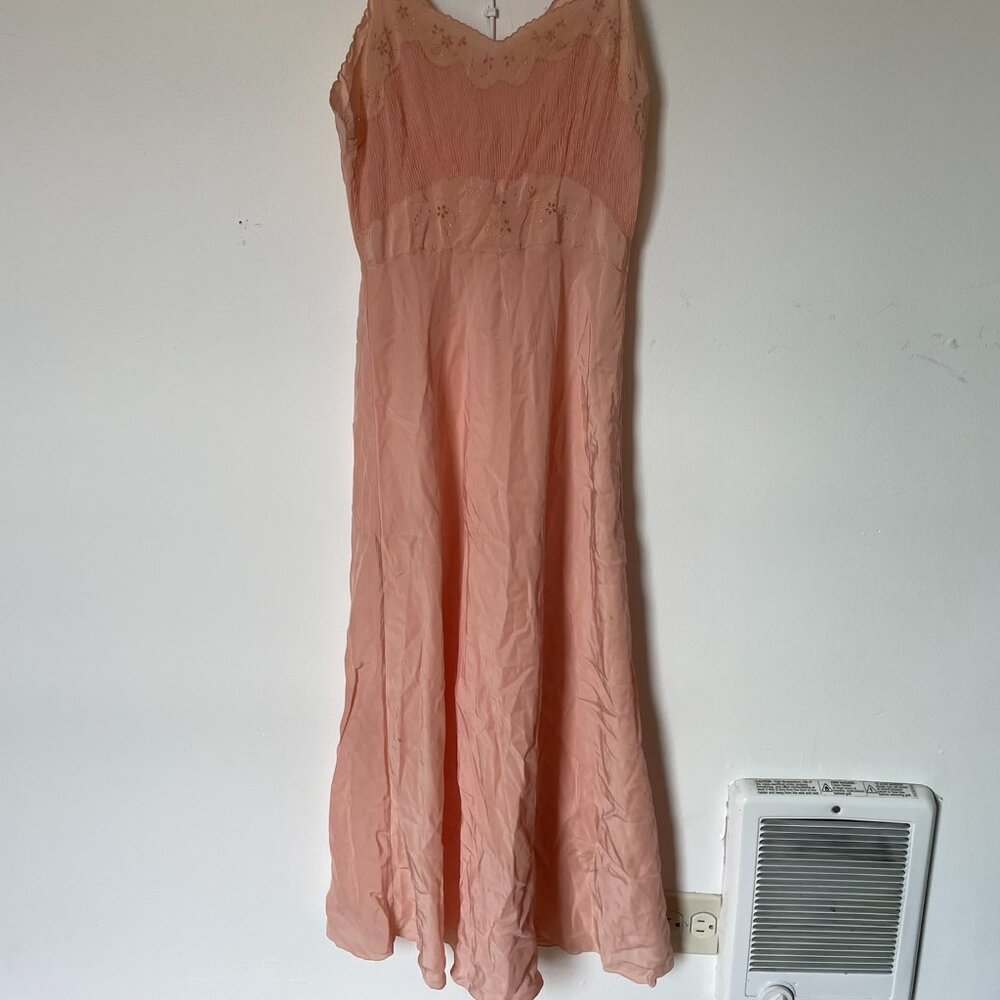 Edwardian vintage silk slip, size S